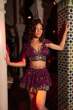 Load image into Gallery viewer, Cosmic Garden Mini Skirt Set