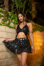 Load image into Gallery viewer, Midnight Mami Ruffle Skirt Set