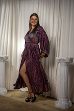 Load image into Gallery viewer, Bohemian Peacock Anarkali Dress