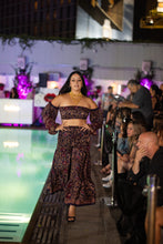 Load image into Gallery viewer, Midnight Paisley Sharara Pants Set