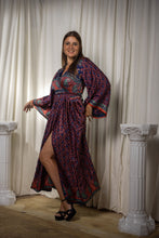 Load image into Gallery viewer, Bohemian Peacock Anarkali Dress