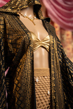 Load image into Gallery viewer, Black Lotus Kimono with hood