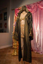 Load image into Gallery viewer, Black Lotus Kimono with hood