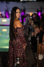 Load image into Gallery viewer, Midnight Paisley Sharara Pants Set