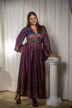 Load image into Gallery viewer, Bohemian Peacock Anarkali Dress