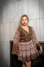 Load image into Gallery viewer, royal lotus babydoll dress