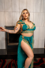 Load image into Gallery viewer, Golden Turquoise Jasmine Set