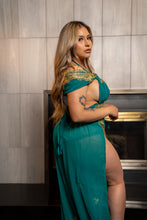 Load image into Gallery viewer, Golden Turquoise Jasmine Set