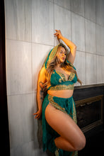 Load image into Gallery viewer, Golden Turquoise Jasmine Set