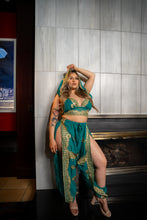 Load image into Gallery viewer, Golden Turquoise Jasmine Set