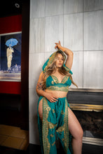 Load image into Gallery viewer, Golden Turquoise Jasmine Set