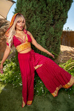 Load image into Gallery viewer, passionfruit princess sharara pants set