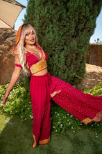 Load image into Gallery viewer, passionfruit princess sharara pants set
