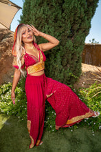 Load image into Gallery viewer, passionfruit princess sharara pants set