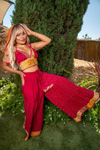 Load image into Gallery viewer, passionfruit princess sharara pants set