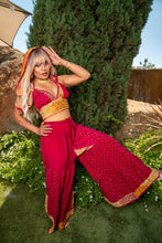 Load image into Gallery viewer, passionfruit princess sharara pants set