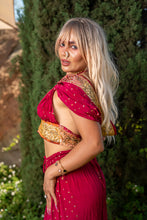 Load image into Gallery viewer, passionfruit princess sharara pants set