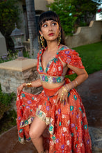 Load image into Gallery viewer, Saffron Rose Bollywood Set