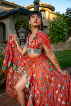 Load image into Gallery viewer, Saffron Rose Bollywood Set