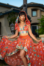 Load image into Gallery viewer, Saffron Rose Bollywood Set