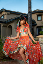 Load image into Gallery viewer, Saffron Rose Bollywood Set