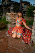 Load image into Gallery viewer, Saffron Rose Bollywood Set