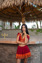 Load image into Gallery viewer, Zebra Fire Mini Skirt Set