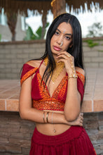 Load image into Gallery viewer, Zebra Fire Mini Skirt Set