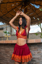 Load image into Gallery viewer, Zebra Fire Mini Skirt Set