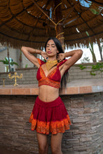 Load image into Gallery viewer, Zebra Fire Mini Skirt Set