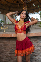 Load image into Gallery viewer, Zebra Fire Mini Skirt Set