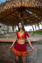 Load image into Gallery viewer, Zebra Fire Mini Skirt Set