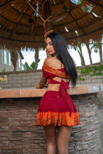 Load image into Gallery viewer, Zebra Fire Mini Skirt Set