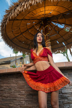 Load image into Gallery viewer, Zebra Fire Mini Skirt Set