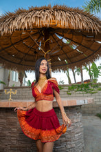 Load image into Gallery viewer, Zebra Fire Mini Skirt Set