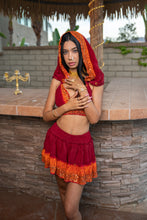 Load image into Gallery viewer, Zebra Fire Mini Skirt Set