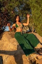 Load image into Gallery viewer, Emerald Gold Sharara Pants Set