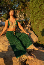 Load image into Gallery viewer, Emerald Gold Sharara Pants Set