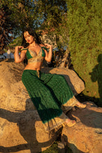 Load image into Gallery viewer, Emerald Gold Sharara Pants Set