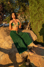 Load image into Gallery viewer, Emerald Gold Sharara Pants Set