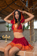 Load image into Gallery viewer, Zebra Fire Mini Skirt Set