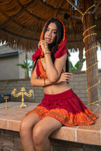 Load image into Gallery viewer, Zebra Fire Mini Skirt Set