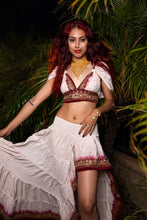 Load image into Gallery viewer, White Rose Bollywood Set