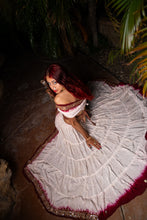 Load image into Gallery viewer, White Rose Bollywood Set