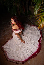 Load image into Gallery viewer, White Rose Bollywood Set