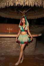 Load image into Gallery viewer, Watercolor Bandhani Mini Skirt Set