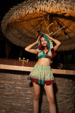 Load image into Gallery viewer, Watercolor Bandhani Mini Skirt Set