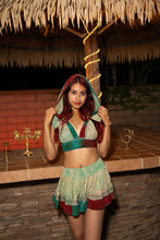 Load image into Gallery viewer, Watercolor Bandhani Mini Skirt Set