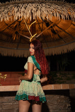 Load image into Gallery viewer, Watercolor Bandhani Mini Skirt Set