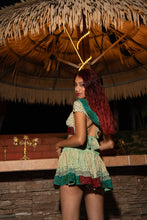 Load image into Gallery viewer, Watercolor Bandhani Mini Skirt Set